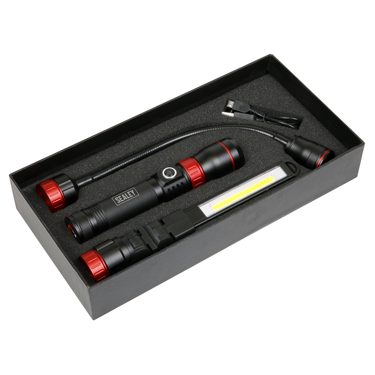 Sealey LED0131R Rechargeable 3-in-1 Inspection Light 5W COB & 10W SMD LED