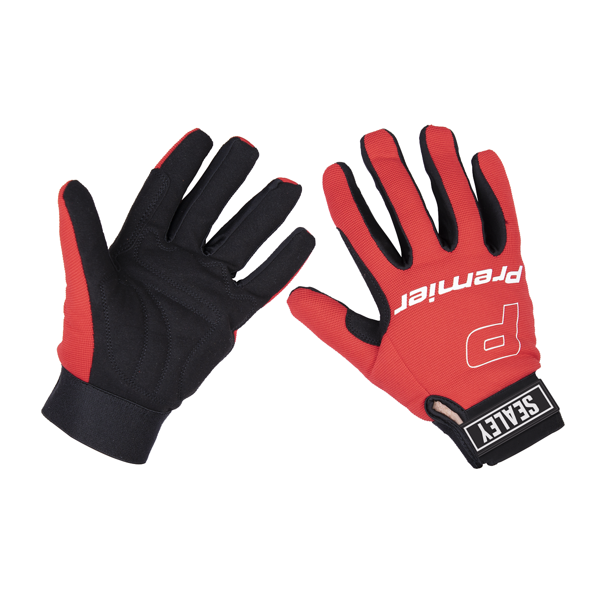 Sealey MG796L Premier Mechanic's Gloves Padded Palm - Large Pair