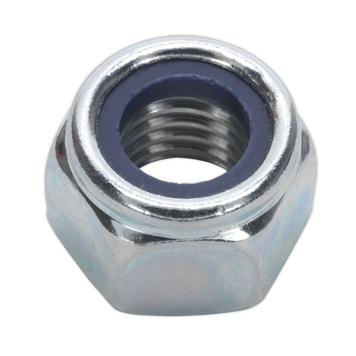 Sealey NLN12 Zinc Plated Nylon Locknut M12, DIN 982 - Pack of 25