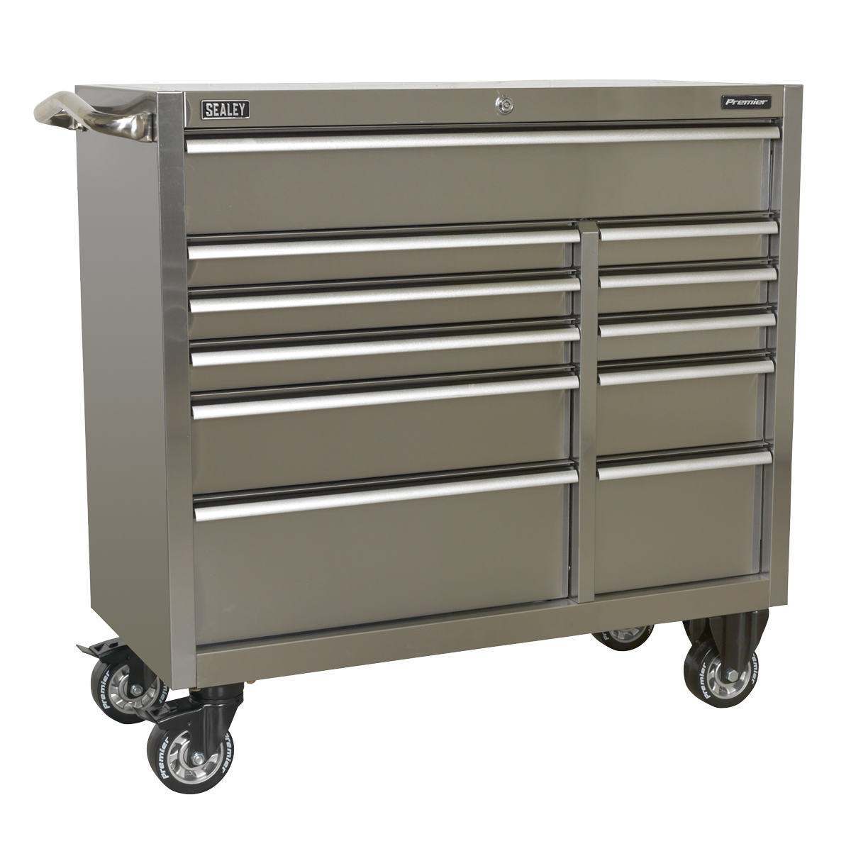 Premier PTB105511SS Heavy-Duty Extra-Wide Rollcab 11 Drawer 1055mm - Stainless Steel