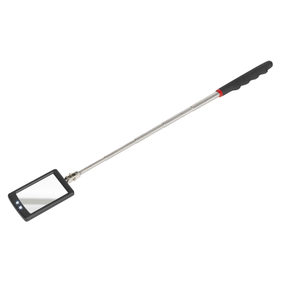 Sealey S0948 Siegen Telescopic Inspection Mirror with 2 LEDs 52 x 83mm