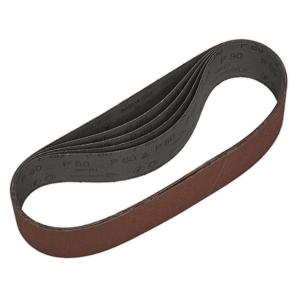 Sealey SB007 50 x 686mm Sanding Belt 80Grit - Pack of 5