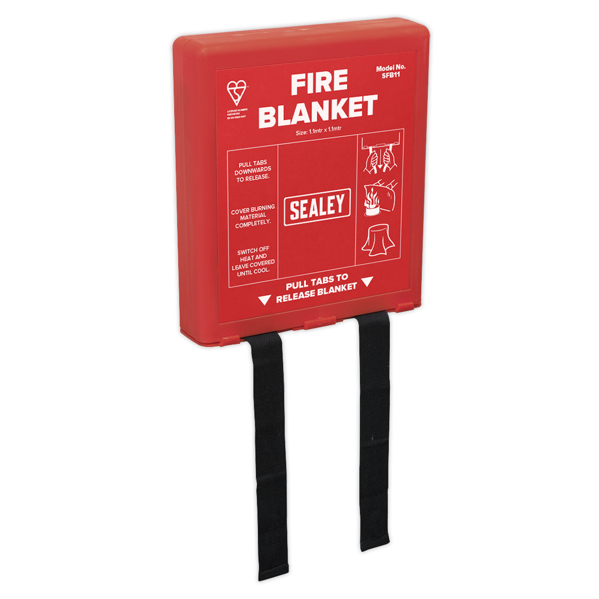 Sealey SFB11 Fire Blanket 1.1 x 1.1m