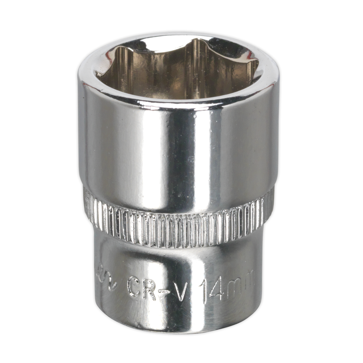 Sealey SP1414 Premier Fully Polished Socket 1/4"Sq Drive 14mm