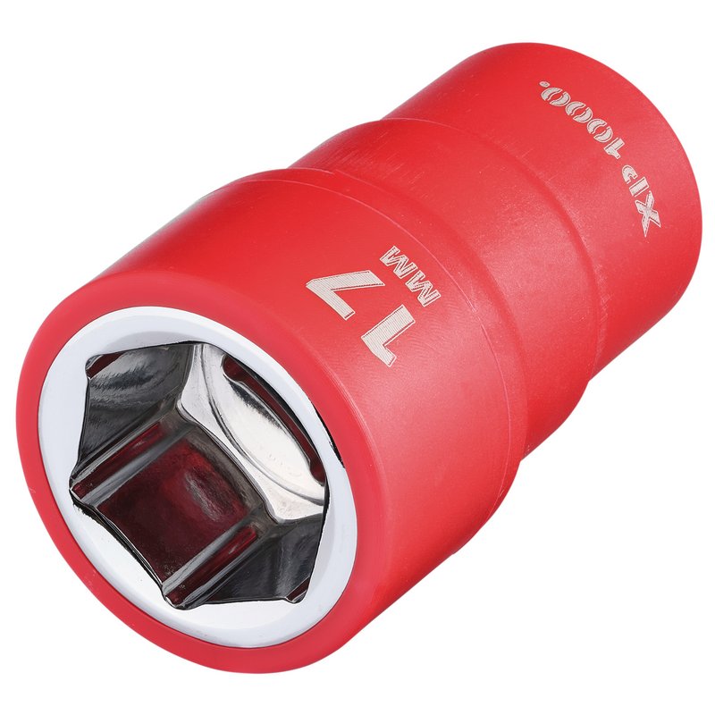 Draper XP1000 17650 VDE Socket, 3/8" Sq. Dr., 17mm