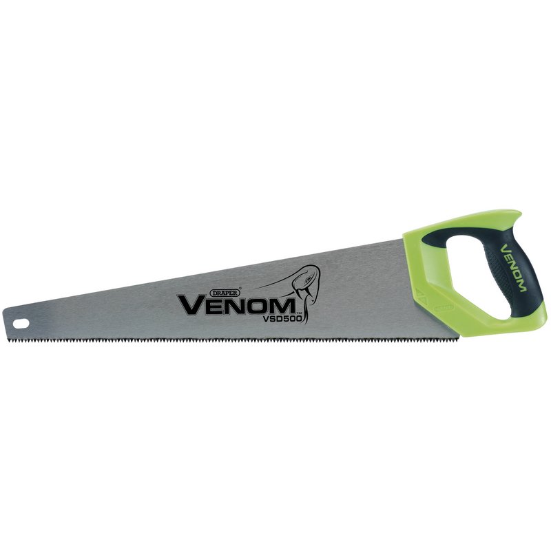 Draper Venom 82194 First Fix Double Ground Handsaw, 500mm, 7tpi/8ppi