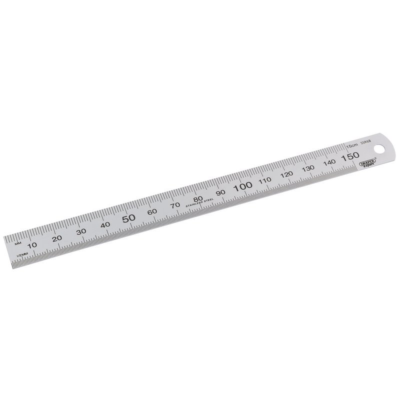 Draper Expert 22670 Stainless Steel Rule, 150mm/ 6"