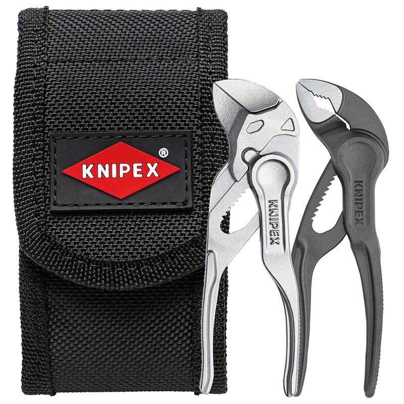 KNIPEX 04237 00 20 72 V04 XS Mini Pliers Set in Belt Pouch, 2 Part