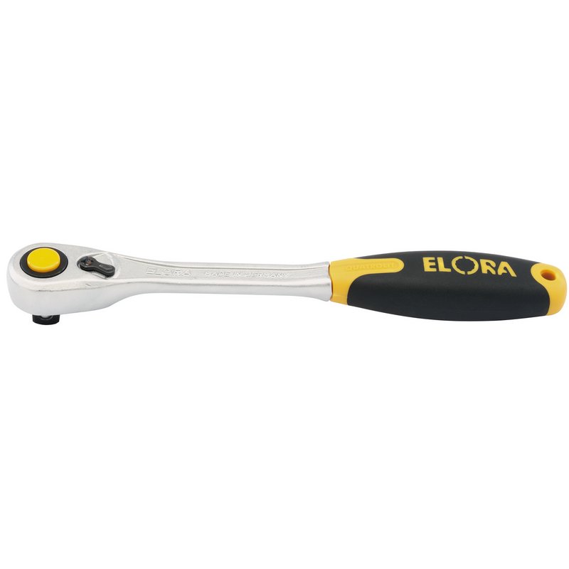 Elora 770-L1K Fine Tooth Quick Release Soft Grip Reversible Ratchet, 1/2" Sq. Dr., 270mm