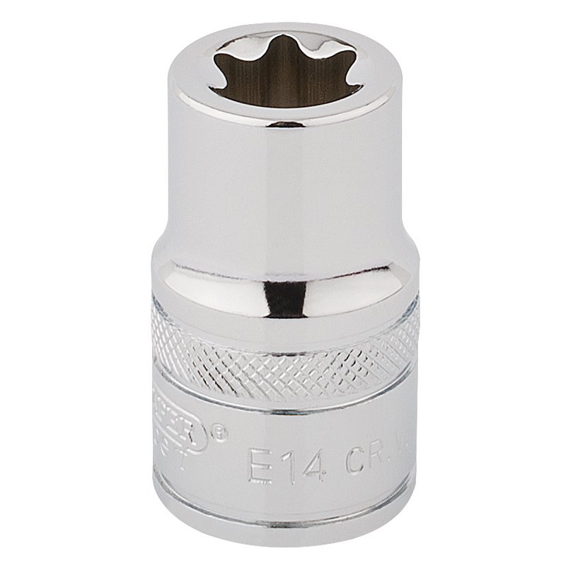 Draper Expert 34285 TX-STAR Socket, 1/2" Sq. Dr., E14