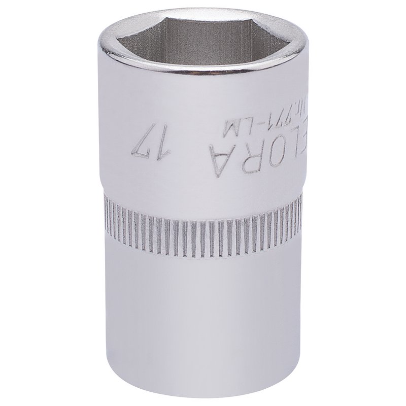 Elora 15306 Hexagon Socket, 1/2" Sq. Dr., 17mm