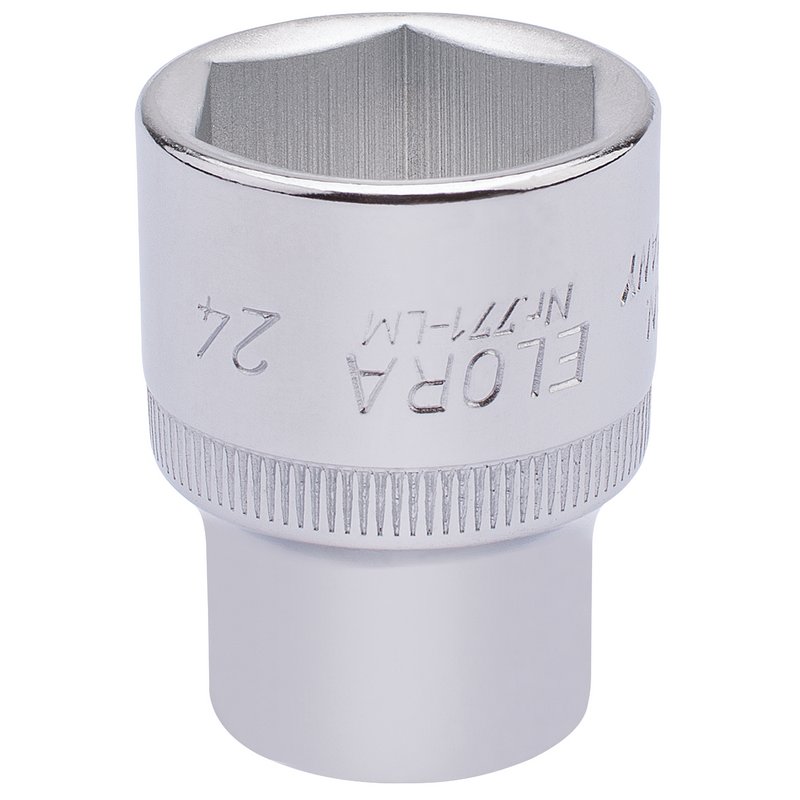 Elora 15313 Hexagon Socket, 1/2" Sq. Dr., 24mm