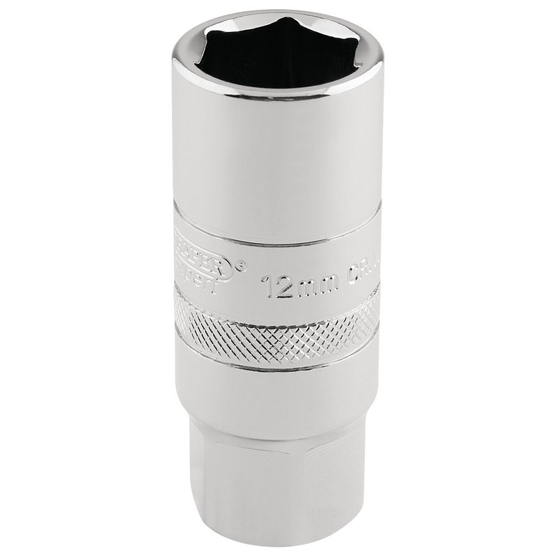 Draper Expert 16779 12mm Thread 6 Point Spark Plug Socket, 1/2" Sq. Dr., 18mm