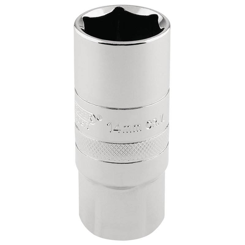 Draper Expert 16780 14mm Thread 6 Point Spark Plug Socket, 1/2" Sq. Dr., 21mm
