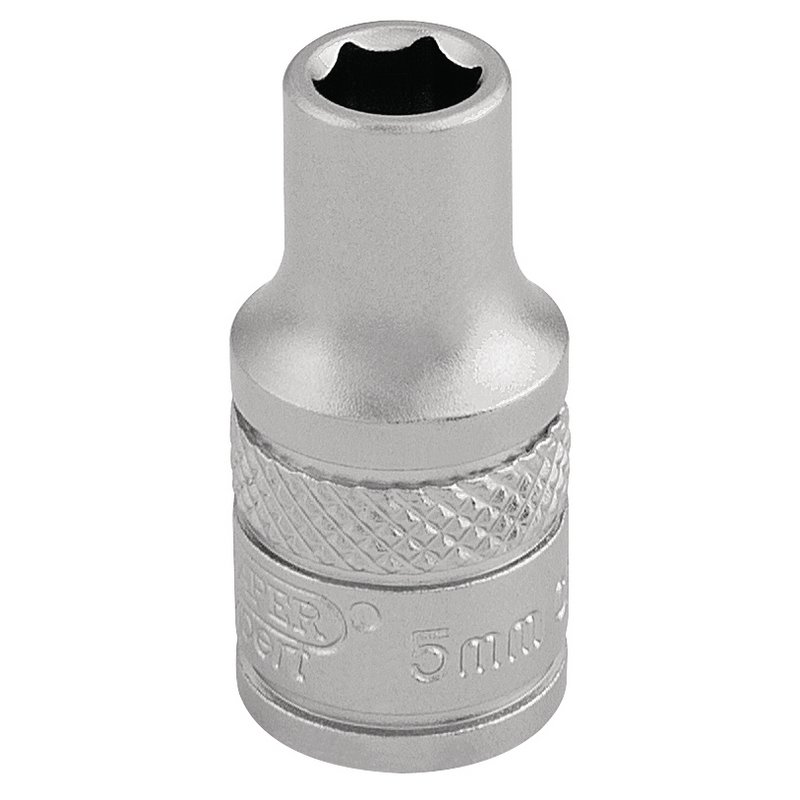 Draper Expert 16508 Socket, 1/4" Sq. Dr., 5mm