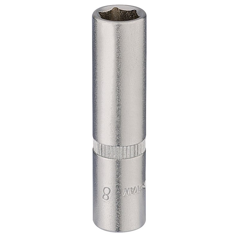 Elora 58728 Deep Socket, 1/4" Sq. Dr., 8mm