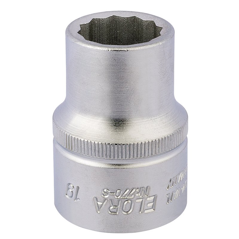 Elora 00682 Bi-Hexagon Socket, 3/4" Sq. Dr., 19mm