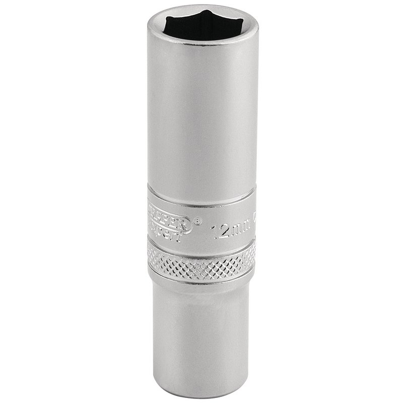 Draper Expert 16580 6 Point Metric Deep Socket, 3/8" Sq. Dr., 12mm