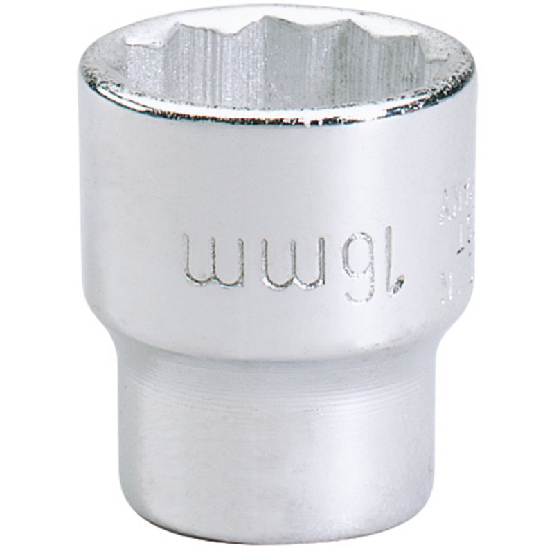 Elora 25929 Bi-Hexagon Socket, 3/8" Sq. Dr., 16mm