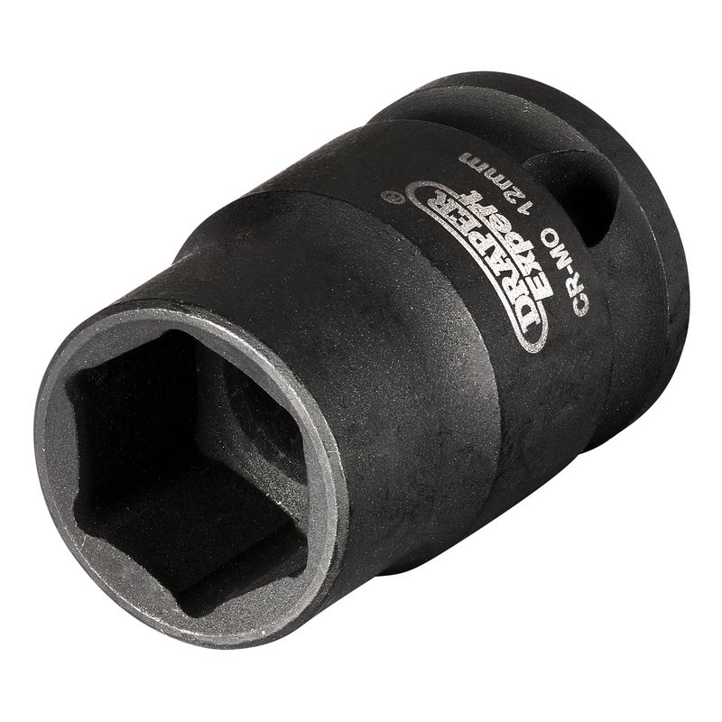 Draper Expert 06871 Draper HI-TORQ 6 Point Impact Socket, 3/8" Sq. Dr., 12mm