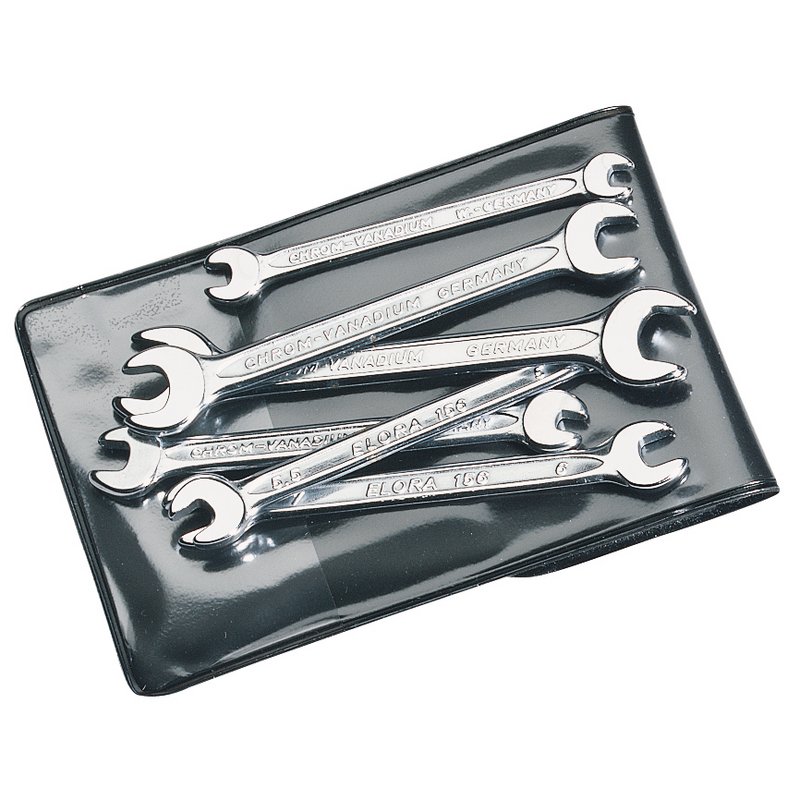 Elora 05202 Midget Metric Open End Spanner Set (6 Piece)