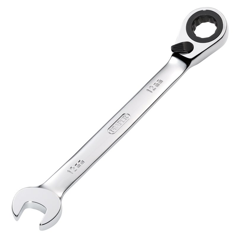 Draper 51999 HI-TORQ® Metric Reversible Ratcheting Combination Spanner, 12mm