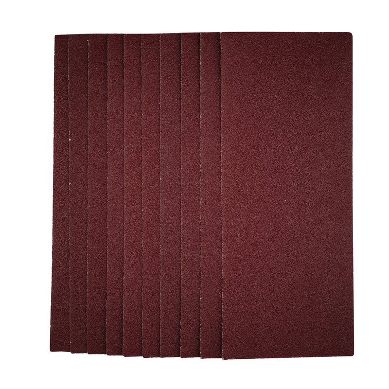 Draper 55964 1/2 Sanding Sheets, 115 x 280mm, 40 Grit (Pack of 10)