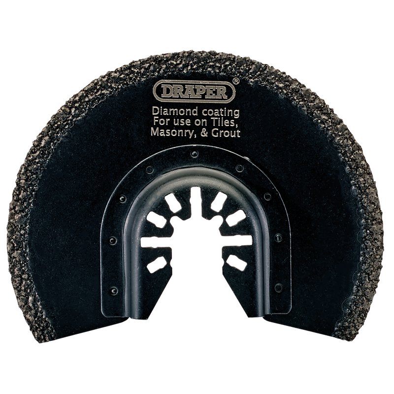 Draper 70469 Oscillating Multi-Tool Diamond Coated Cutting Blade, 88mm