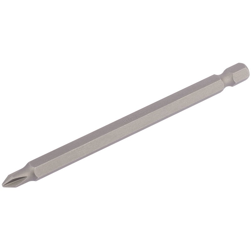 Draper 64364 Cross Slot Insert Bit, 1/4" Hex, 100mm Long, No.1 (Pack of 1)