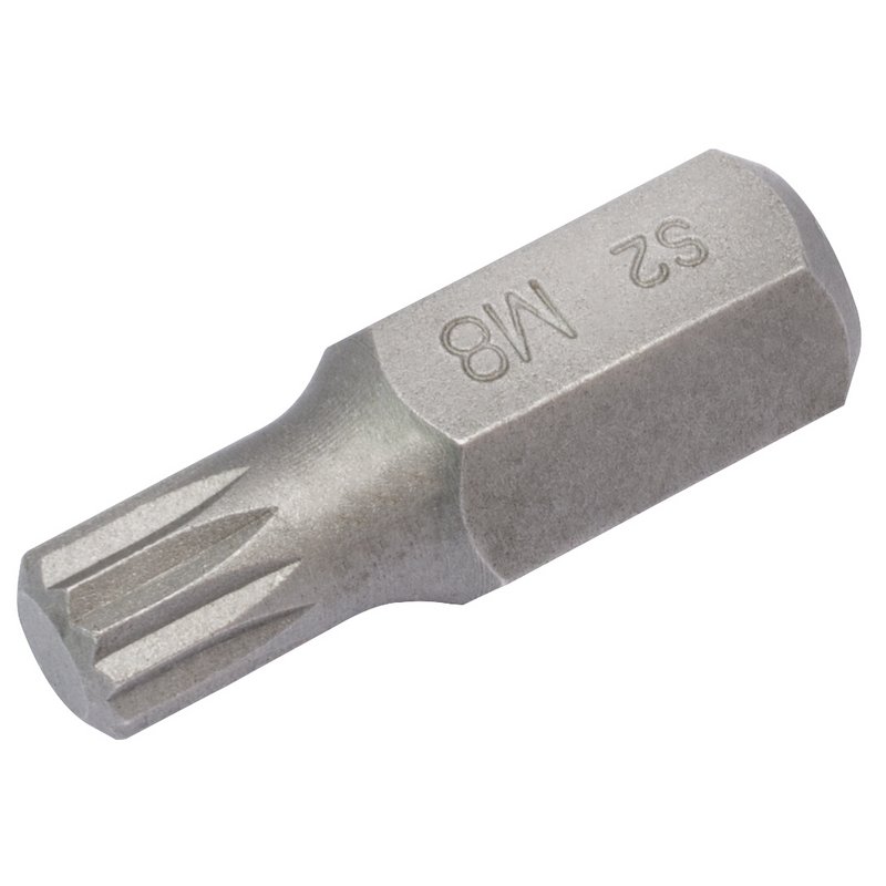 Draper Expert 33341 Spline 10mm Insert Bit for Mechanics Bit Sets, M8 x 30mm