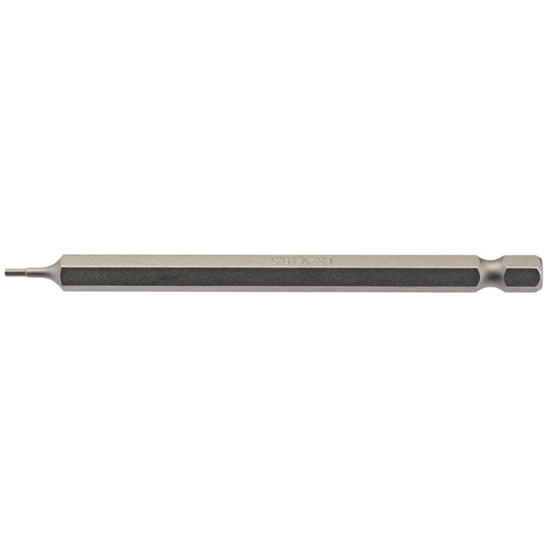 Draper 64369 Hexagonal Insert Bit, 1.5mm, 1/4" Hex, 100mm Long (Pack of 1)