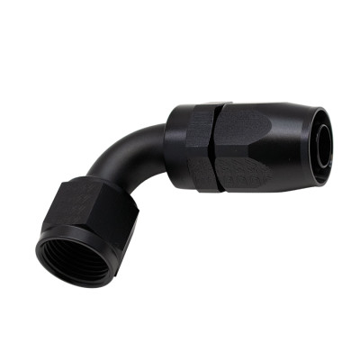 DeatschWerks 10AN Female Swivel 90-Degree Hose End CPE - Anodized Matte Black 6-02-0811-B