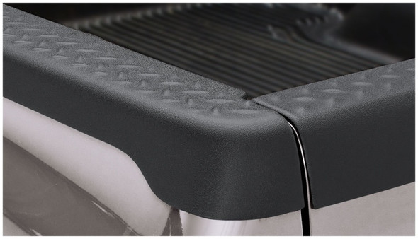 Bushwacker 94-03 Chevy S10 Fleetside Bed Rail Caps 73.1in Bed Does Not Fit Flareside - Black 49514