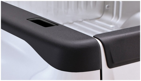 Bushwacker 07-13 GMC Sierra 1500 Fleetside Bed Rail Caps 69.3in Bed - Black 48526