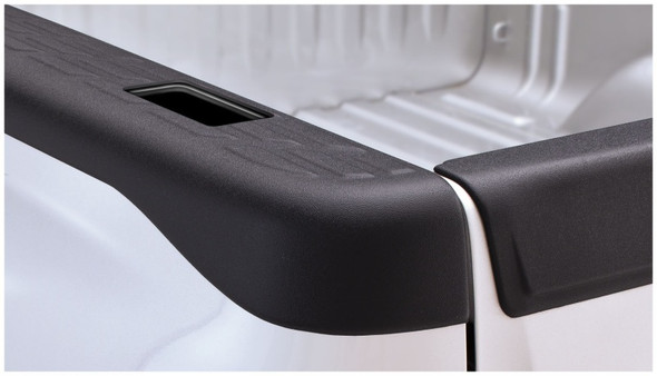 Bushwacker 07-13 Chevy Silverado 1500 Fleetside Bed Rail Caps 97.6in Bed - Black 49521