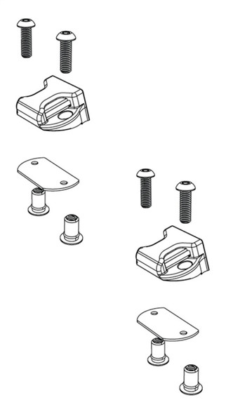 BAK BAKFlip Top Side Buckle End Clips Qty 2 (w/ Hardware) PARTS-356A0002