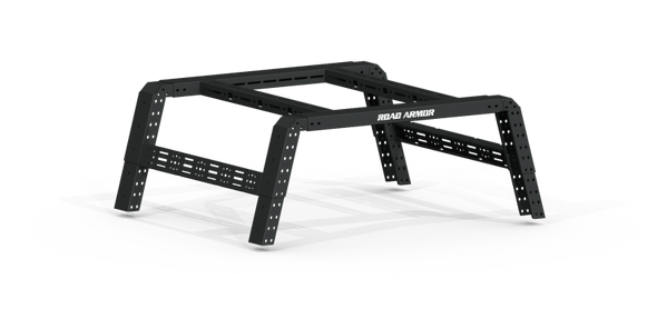 Road Armor Universal 5-1/2-6ft Full-Size Beds TRECK Adj Bed Rack - Tex Blk (w/o Brackets) 600BRS59B