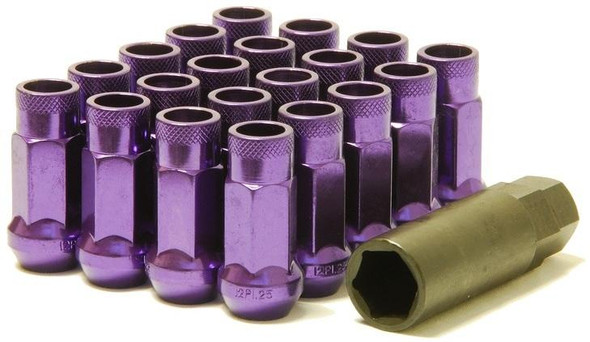 Wheel Mate Muteki SR48 Open End Lug Nuts - Purple 12x1.25 48mm 32905L