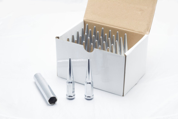 Wheel Mate Spiked Lug Nuts Set of 32 - Chrome 14x1.50 35422P