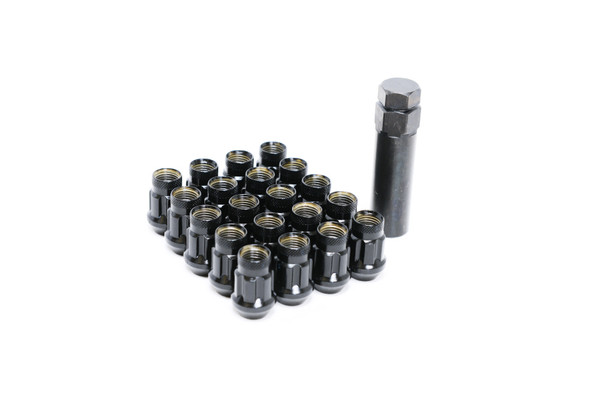 Wheel Mate Monster Lug 35 Short Lug Nut Set of 20 - Black 14x1.50 33000B