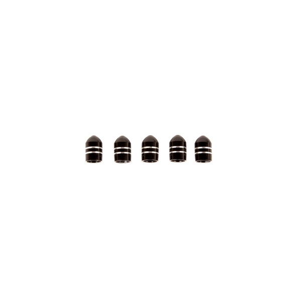 Rugged Ridge Valve Stem Cap Aluminum Black 5 Pack 16715.26