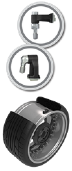 Schrader TPMS Sensor - Clamp-In Programmable 90 Degree EZ-Sensor ( valve stem not included ) 33900