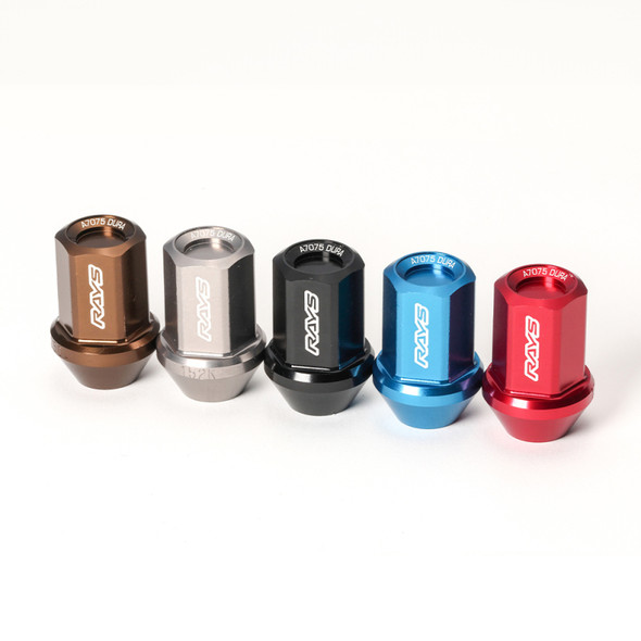 Rays M12x1.50 5 Hole 16pcs Nut 4pcs Lock Nut w/Adapter & Lock Nut Key - Chrome W171215C