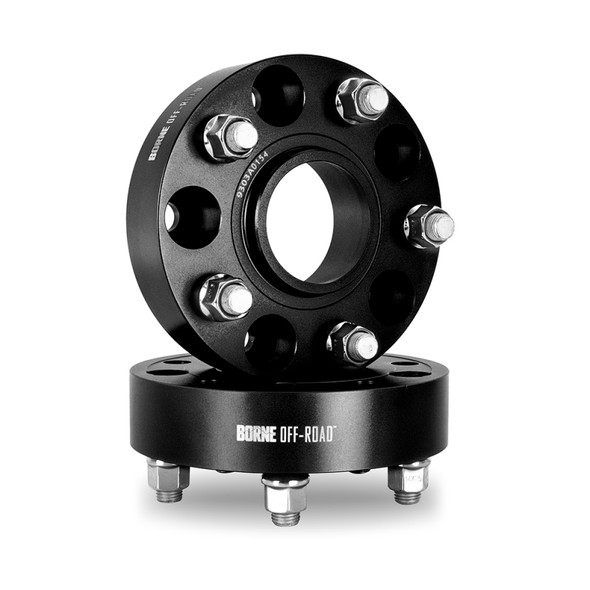 Borne Off-Road Wheel Spacers - 5x127 - 71.6 - 45mm - M14 - Black BNWS-003-450BK