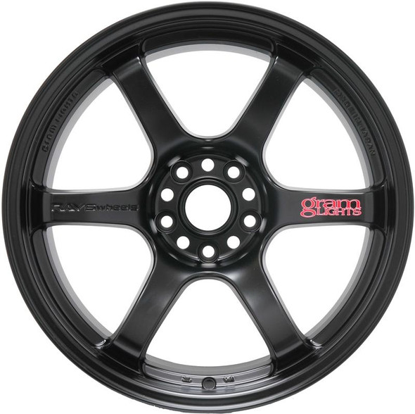 Gram Lights 57DR 17x9.0 +38 5-100 Semi Gloss Black Wheel WGIQ38DH