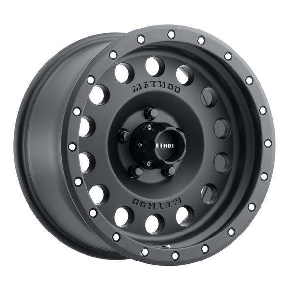 Method MR307 Hole 17x8.5 0mm Offset 5x5 94mm CB Matte Black Wheel MR30778550500