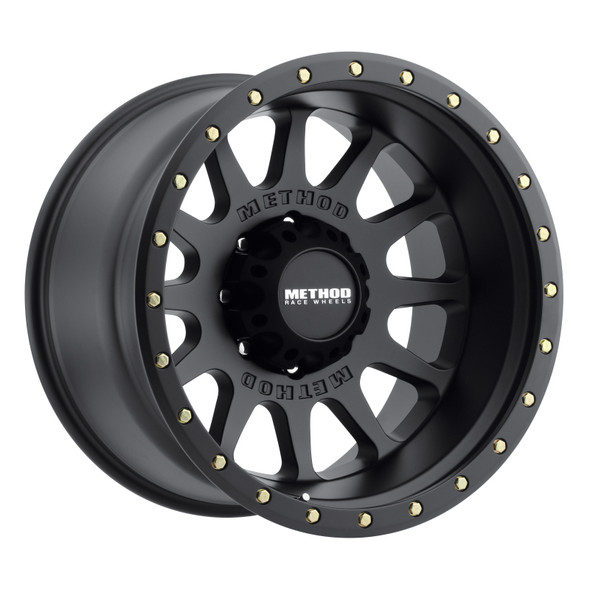Method MR605 NV 20x9 -12mm Offset 8x180 124.1mm CB Matte Black Wheel MR60529088512N