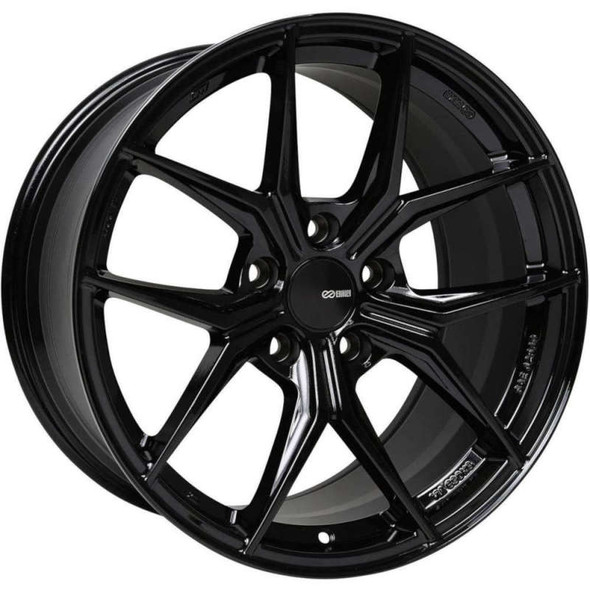 Enkei TSR-X 20x9.5 40mm Offset 5x114.3 BP Gloss Black Wheel 529-295-6540BK