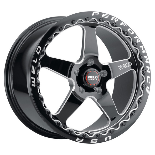 Weld S156 15x10 Ventura 6 Drag 6x139.7 ET38 BS7.00 Gloss BLK MIL DIA 106.1 S156B0084P38