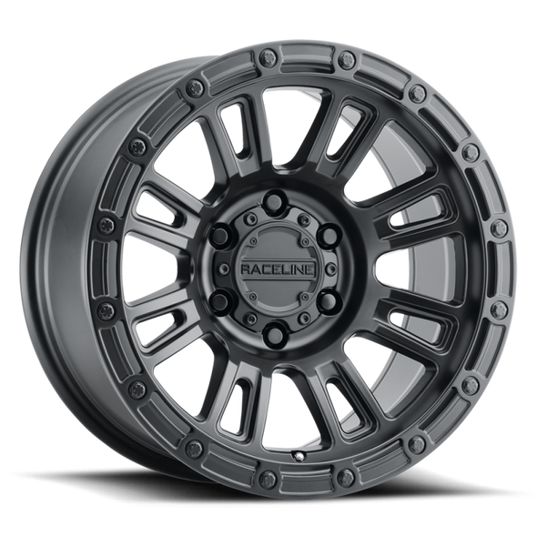 Raceline 956B Compass 17x9in / 8x170 BP / -12mm Offset / 125.2mm Bore - Satin Black Wheel 956B-79081-12
